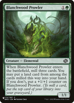 Blanchwood Prowler (REGULAR) x1 - MTG The List PLST #BRO-172 - Image 1