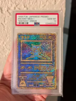 1999 Japanese Pokemon Promo Ancient Mew Nintedo Error, PSA 10 Gem Mint - Image 4