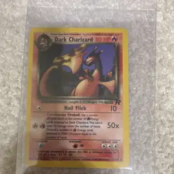 Pokemon Dark Charizard 21/82 Team Rocket Rare Stage 2 HP 80 Ken Sugimori 2000 - Image 1
