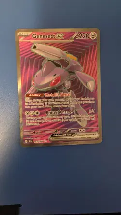 Pokemon TCG Genesect EX Black Bolt Holo Double Rare 161/086 - Image 1