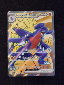 Cynthia's Garchomp ex 215/182 Sv10: Destined Rivals Holo - Image 1