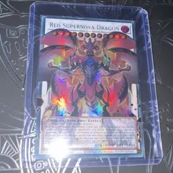 YUGIOH Red Supernova Dragon BLGG-EN139 OVERFRAME Ultra Rare - Image 1
