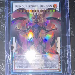 YUGIOH Red Supernova Dragon BLGG-EN139 OVERFRAME Ultra Rare - Image 3