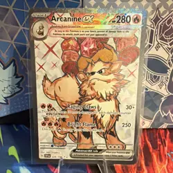Pokemon TCG Arcanine ex 224/198 SV01 Scarlet & Violet UR Full Art Holo EN - Image 1