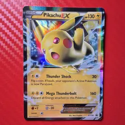 Pokemon TCG Pikachu EX - XY174 XY Black Star Promo - Image 1