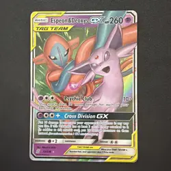 Espeon & Deoxys GX 72/236 Unified Minds Holo Ultra Rare English 260 HP - Image 1