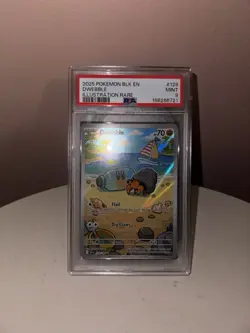 2025 POKEMON BLK EN-BLACK BOLT ILLUSTRATION RARE #129 DWEBBLE PSA 9 - Image 1