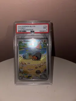 2025 POKEMON BLK EN-BLACK BOLT ILLUSTRATION RARE #129 DWEBBLE PSA 9 - Image 2