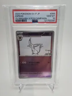 PSA 10 Espeon 066/SV-P Yu Nagaba Promo Reverse Holo Japanese Pokemon Card 2023 - Image 1