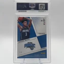 2019-20 Panini Mosaic Black Gold Choice Chuma Okeke RA-CHO Rookie Auto 2/8 PSA 9 - Image 2