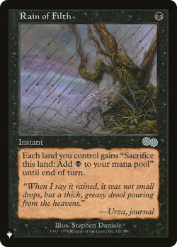 Rain of Filth (REGULAR) x1 - MTG The List PLST #USG-151 - Image 1