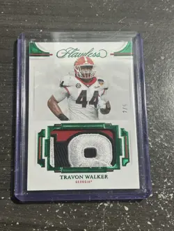 2022 Flawless Emerald Rookie /5 Travon Walker Georgia B8 - Image 1