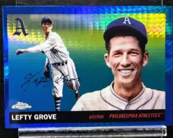 Lefty Grove 2025 Topps Chrome Platinum #342 Blue Prism Refractor Philadelphia - Image 1