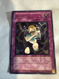 Yu-Gi-Oh! TCG Karma Cut SOI-EN053 Shadow of Infinity Ultimate Rare 1st Edition - Image 3