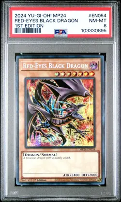 Red-Eyes Black Dragon - PSA 8 - MP24-EN054 - Prismatic Secret Rare - Yugioh - Image 1