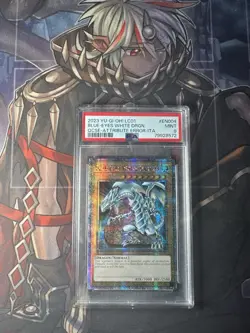 Blue-Eyes White Dragon PSA 9 Mint 2023 YuGiOh QCSE Attribute Error IT-A - Image 1