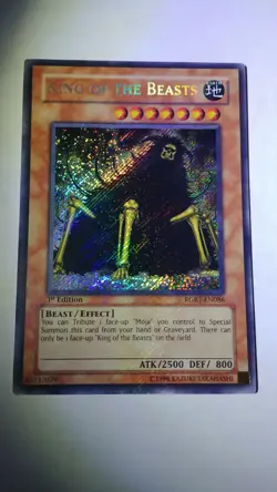 Yugioh / King of the Beasts / RGBT / 1st Ed Secret Rare / Light-Play / EN-086 - Image 1