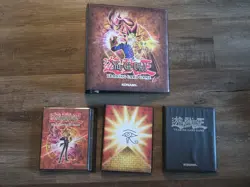 4x Yugioh Trading Card Game 3 Ring Binder Empty 1996 Konami + Smalls Vintage Lot - Image 1