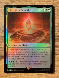 Magic MTG Final Fantasy The Earth Crystal #184 FIN *FOIL* Rare - Image 1