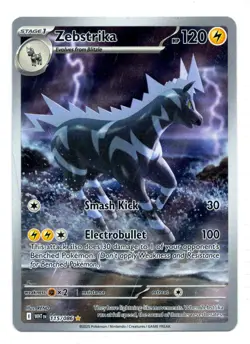 Zebstrika 115/086 Illustration Rare - White Flare - Pokemon TCG - Image 1