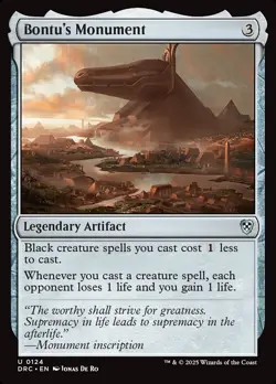 Bontu's Monument: MtG Magic the Gathering Aetherdrift Commander Uncommon - Image 1