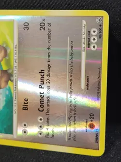 Pokemon TCG Kangaskhan 38/100 Reverse Holo Uncommon Majestic Dawn LP - Image 5