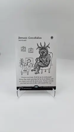 Demonic Consultation - SLC Secret Lair Countdown Kit An Encyclopedia of Magic - Image 1