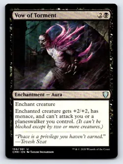 Vow of Torment 159 Uncommon Commander Legends Magic: The Gathering LP - Image 1