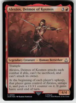 MTG - 01 Alexios, Deimos of Kosmos 33 U Universes Beyond: Assassin's Creed - Image 1