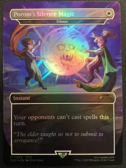 MTG Secret Lair Drop Series #7003 Porom's Silence Magic RAINBOW FOIL LP+ - Image 1