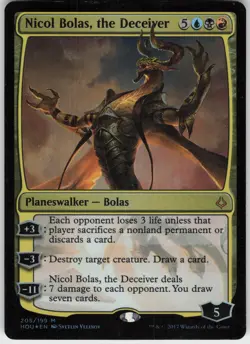 Nicol Bolas, the Deceiver Hour of Devastation Magic: The Gathering Foil NM/M - Image 1