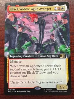 Black Widow, Agile Avenger (Extended Art) Commander: Marvel Super Heroes Regular - Image 1