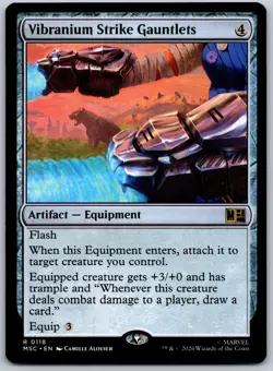Vibranium Strike Gauntlets R Commander: Marvel Super Heroes 118 NM - Image 1