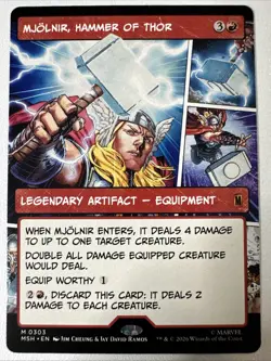 Mjolnir, Hammer of Thor (Borderless) (0303) Marvel Super Heroes Regular - Image 1