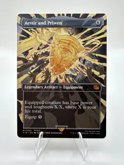 Aettir and Prawn Borderless Extended Art 0350 Final Fantasy MTG - Image 1