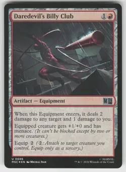 Daredevil's Billy Club 686 Commander: Marvel Super Heroes MTG Foil NM - Image 1