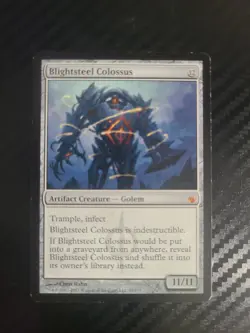 Blightsteel Colossus LP Mirrodin Besieged 99/155 MTG Magic the Gathering Regular - Image 1