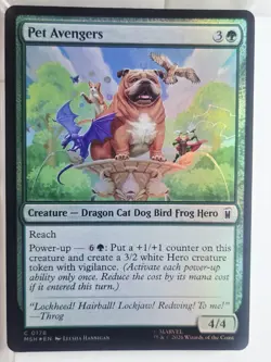 Pet Avengers Marvel Super Heroes Foil MTG NM - Image 1