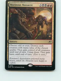 Mutinous Massacre - R222 - MTG - Edge of Eternities (EOE) - Image 1