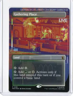 MTG ***FOIL*** Gathering Place Borderless - Marvel Super Heroes #381 - Image 1