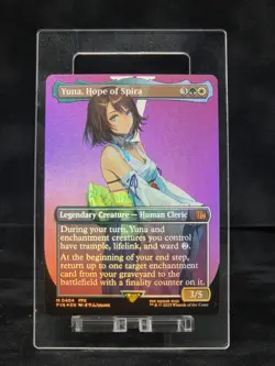 MTG Yuna, Hope of Spira (Borderless Foil) Final Fantasy 404 LP - NM - Image 1
