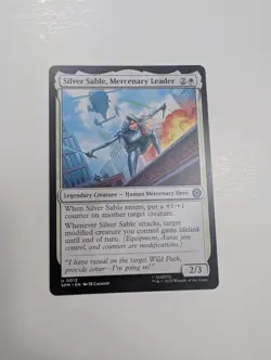 MTG - Silver Sable, Mercenary Leader - Marvel's Spider-Man NM/M Condition - Image 1