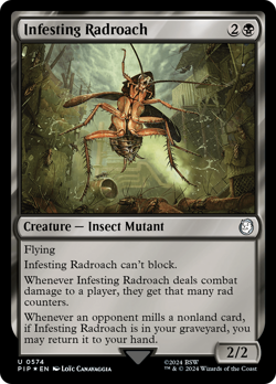 Infesting Radroach (Surge Foil) [Fallout] Foil Near Mint - Image 1