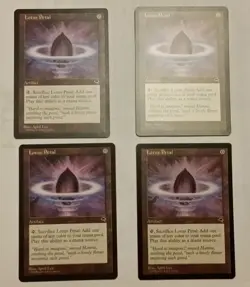 Magic the Gathering 4X Lotus Petal Tempest 3 Near Mint, 1 Lightly Played - Image 1