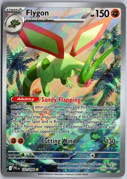 Flygon 101/094 Illustration Rare Phantasmal Flames Pokemon NM - Image 1