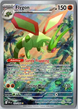 Flygon 101/094 Illustration Rare Phantasmal Flames Pokemon NM - Image 1
