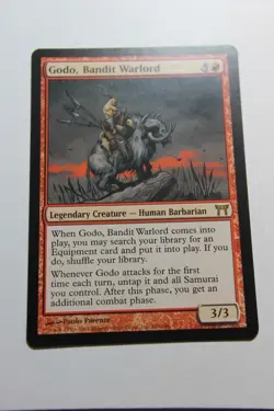 MTG Godo Bandit Warlord x1- -Champions of Kamigawa-Lightly Played - Image 1