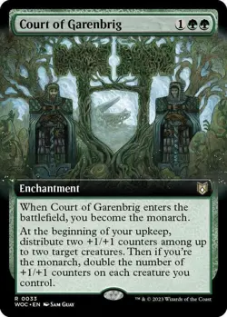 Court of Garenbrig - BORDERLESS NM (MTG Wilds of Eldraine: Commander 033) - Image 1