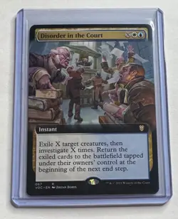 DISORDER IN THE COURT EXTENDED ART 67 COMMANDER: INNISTRAD: CRIMSON VOW MTG NM/M - Image 1