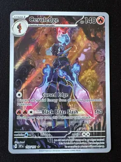Pokemon TCG Ceruledge Illustration Rare Surging Sparks 197/191 - Image 1